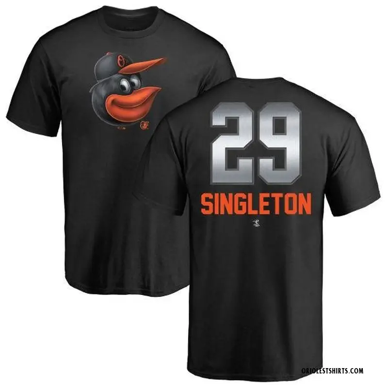 Youth Ken Singleton Baltimore Orioles Midnight Mascot T-Shirt - Black