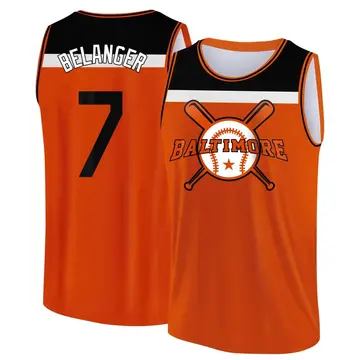 Youth Mark Belanger Baltimore Orioles Orange/Black Baseball Legend Tank Top