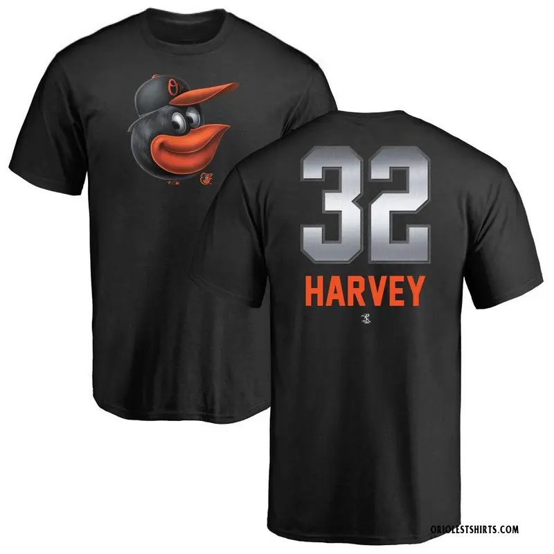 Youth Matt Harvey Baltimore Orioles Midnight Mascot T-Shirt - Black