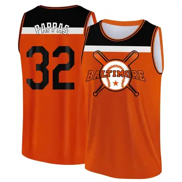 Youth Milt Pappas Baltimore Orioles Orange/Black Baseball Legend Tank Top