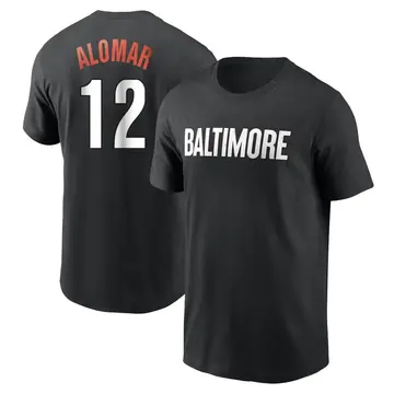 Youth Roberto Alomar Baltimore Orioles Black 2023 City Connect Name & Number T-Shirt