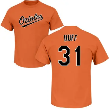 Youth Sam Huff Baltimore Orioles Roster Name & Number T-Shirt - Orange
