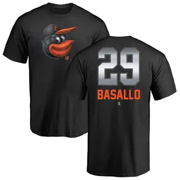 Youth Samuel Basallo Baltimore Orioles Midnight Mascot T-Shirt - Black