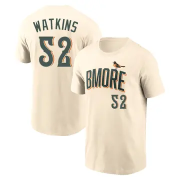 Youth Spenser Watkins Baltimore Orioles Cream 2026 City Connect Name & Number T-Shirt