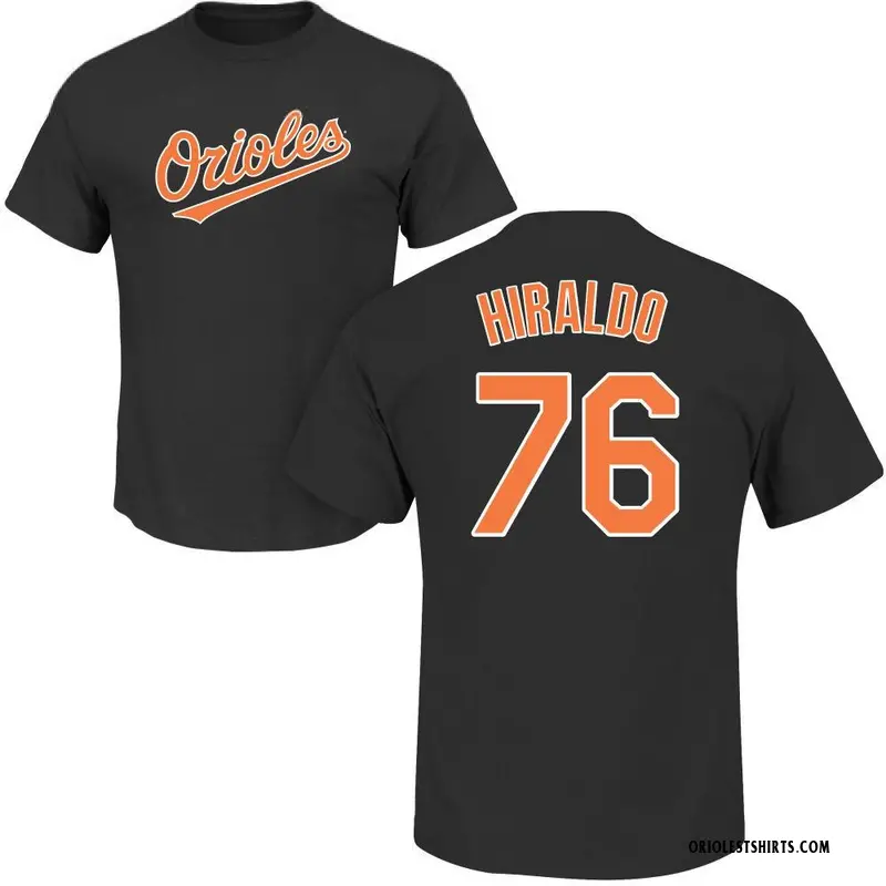 Youth Yaramil Hiraldo Baltimore Orioles Roster Name & Number T-Shirt - Black